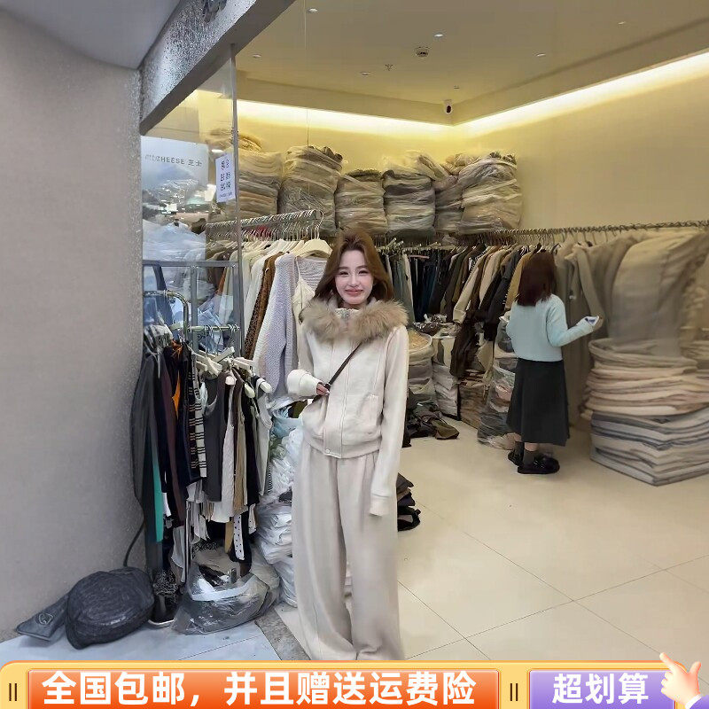 冬季加绒显瘦卫衣卫裤两件套女