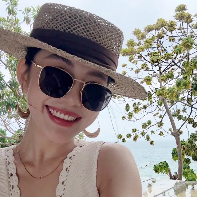 复古老钱风高级感方形偏光墨镜女太阳眼镜