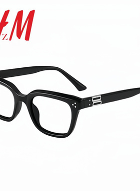 于适同款眼镜男士近视眼镜可配度数变色防蓝光眼镜gm黑框睛架muse