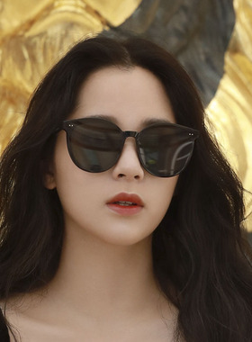 欧阳娜娜同款墨镜潮GM圆框夏季防晒海边防紫外线太阳镜男款潮偏光