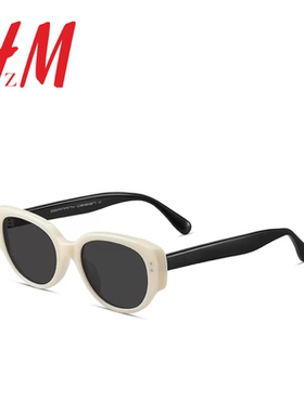 美式墨镜女高级感ins韩版黑白猫眼近视太阳眼镜夏日防晒防紫外线