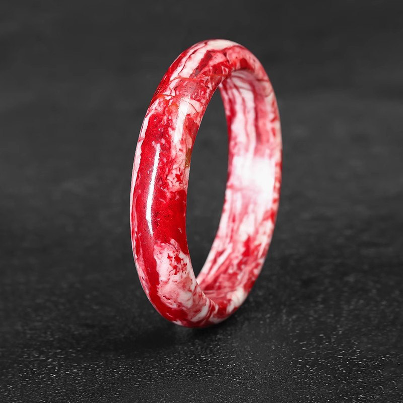 铜仁朱砂手镯精品原石血砂纯手工打磨手镯女款手钏百搭送礼饰品