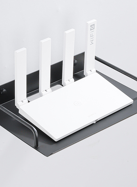 铝合金路由器置物架电视机顶盒架壁挂式单层挂架收纳盒托架免打孔