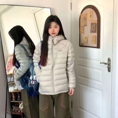 排骨羽绒棉服女轻薄韩系情侣外套