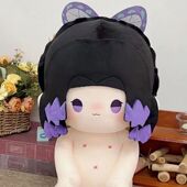 正版 原创鬼灭之刃我妻善逸40cm棉花娃娃送女孩礼物生日可爱换装