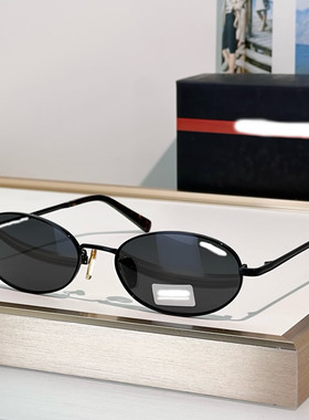 欧美时尚椭圆女遮阳街拍气质墨镜