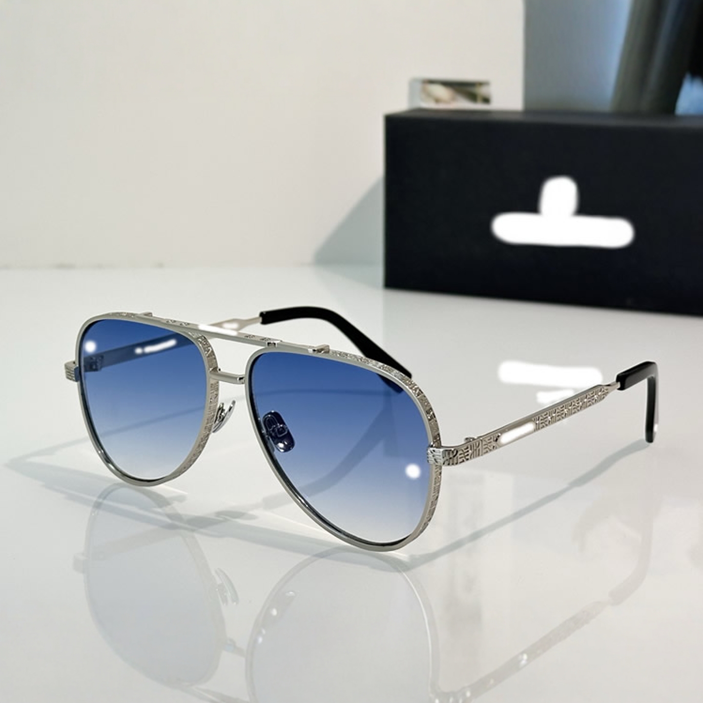 2026个性时尚奢华欧美男女椭圆雕花框商务蛤蟆镜遮阳墨镜太阳眼镜