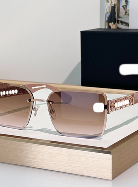 欧美无框方形显瘦女遮阳百搭墨镜