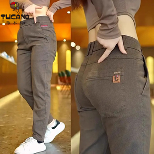 啄木鸟2025秋冬新款休闲裤男韩版潮流百搭小直筒长裤春秋款商务裤