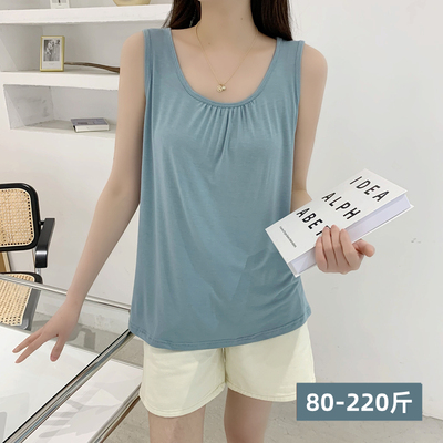 褶皱背心百搭纯色女装