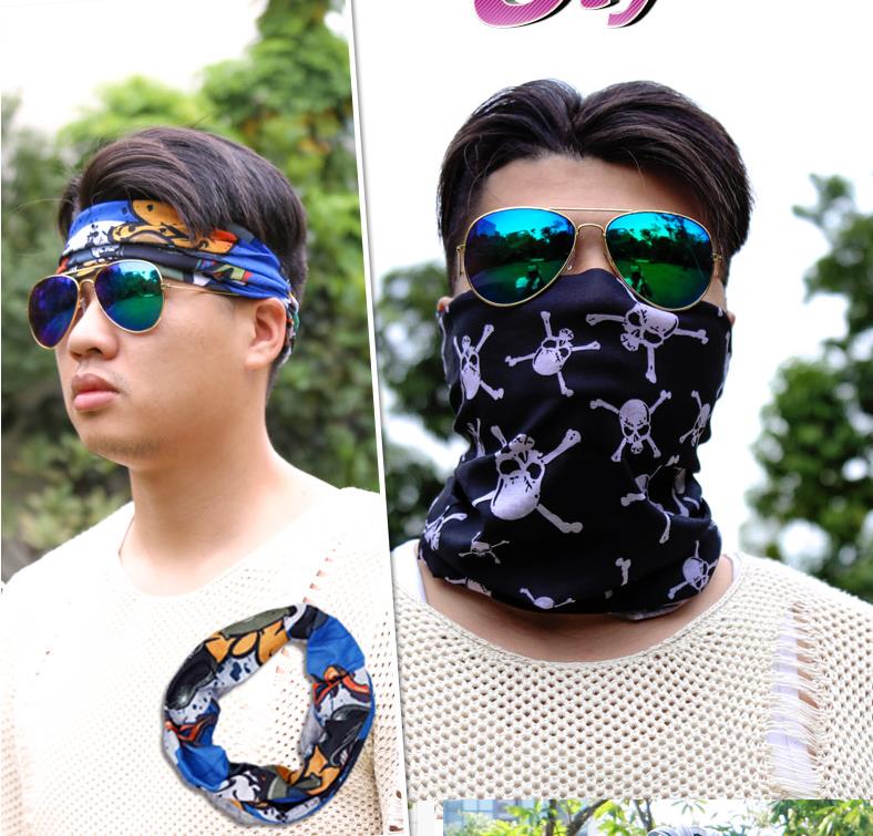 买二送一】迪纳利骑行魔术头巾脖套女夏季防晒全脸围脖男运动面罩