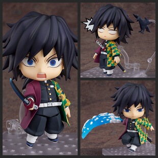 鬼灭之刃 Q版粘土人 #1408 富冈义勇 关节可动人偶 模型 盒装手办