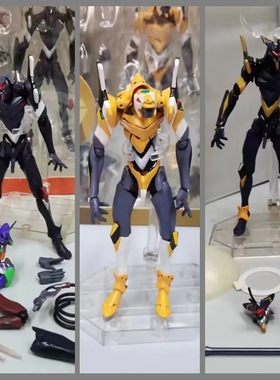 EVA 3号机 可动人偶 EV-003 6号机 卡西乌斯枪 零号机 盒装手办