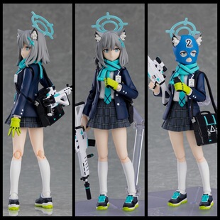 美少女 Figma #567 碧蓝档案 砂狼白子 小仓唯 可动模型 盒装手办