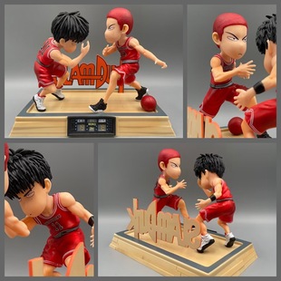 灌篮高手 Q版 世纪击掌 全国大赛 电影 樱木花道 流川枫 盒装手办