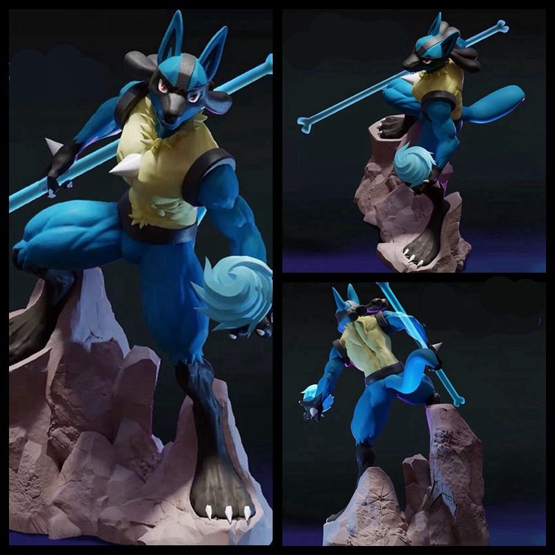 游戏周边 宠物小精灵 GK 路卡利欧 进化组 雕像桌面摆件 盒装手办,模玩/动漫/周边/娃圈三坑/桌游,手办/手办景品,淘宝优惠券,粉丝福利购,淘宝优惠卷