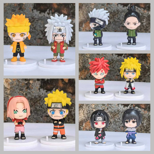 火影 Q版10款 鸣人 佐助 宇智波鼬 卡卡西 我爱罗 春野樱袋装手办