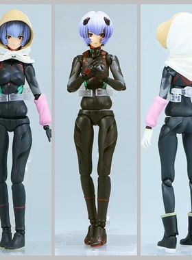 EVA 草帽 绫波丽 种地款 农村版 第三村EV-022#可动人偶 盒装手办