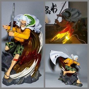 海贼王 GK 万象 冥王雷利 羁绊共鸣 可发光 雕像 场景 盒装手办