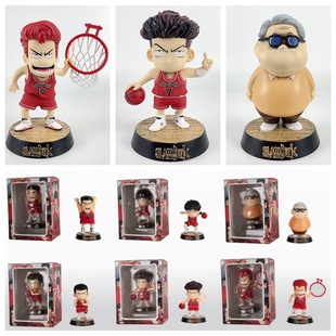 灌篮高手 Q版6款 流川枫 樱木花道 三井寿 安西教练 宫城盒装手办