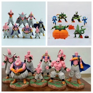 超级赛亚人 GK Q版8款魔人布欧 胖布欧 比克 沙鲁全形态 袋装手办