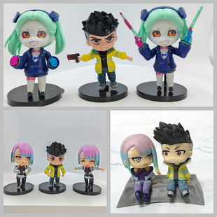 赛博朋克 边缘行者 Q版 露西娜 大卫·马丁内斯 丽贝卡 盒装手办