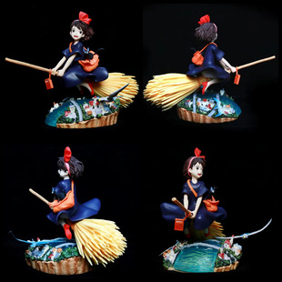 电影周边 魔女宅急便 扫帚小魔女 GK 桌面系列 模型摆件 盒装手办