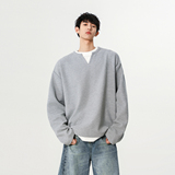 3无影墙春黑标华夫格假两件长袖T恤HWH02-P35控68，男装T恤，星座514A（原614）