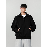 3无影墙430克重磅cleanfit半拉链立领卫衣1713-HWH07-P68-控108，男装卫衣，星座514A（原614）