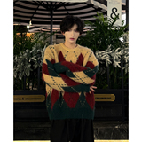 2圣诞毛衣男款冬季潮牌宽松高级休闲慵懒风针织衫MY15-P68，男装针织衫/毛衣，星座514A（原614）