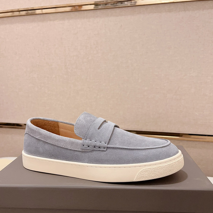 邦家尼欧洲站真皮乐福鞋男鞋休闲一脚蹬驾车鞋男牛皮反绒皮牛津鞋