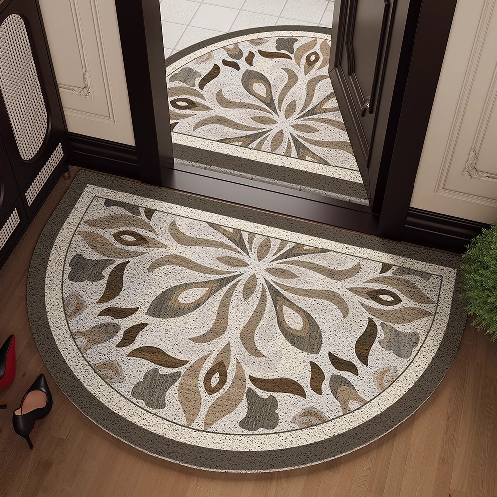 复古半圆入户门地垫防滑耐磨