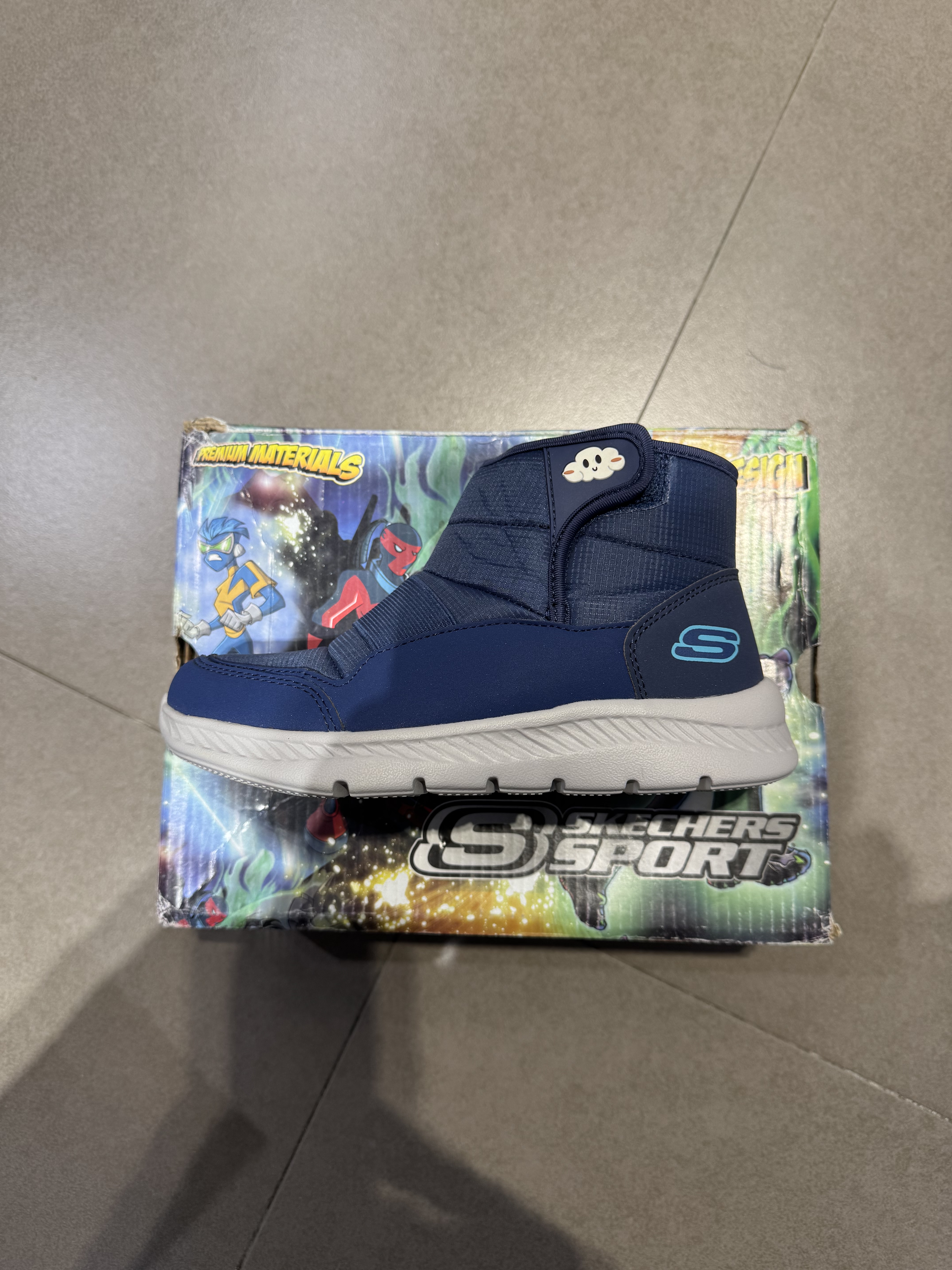 Skechers斯凯奇 舒适 耐磨保暖 中筒 儿童靴子  青少年660053L