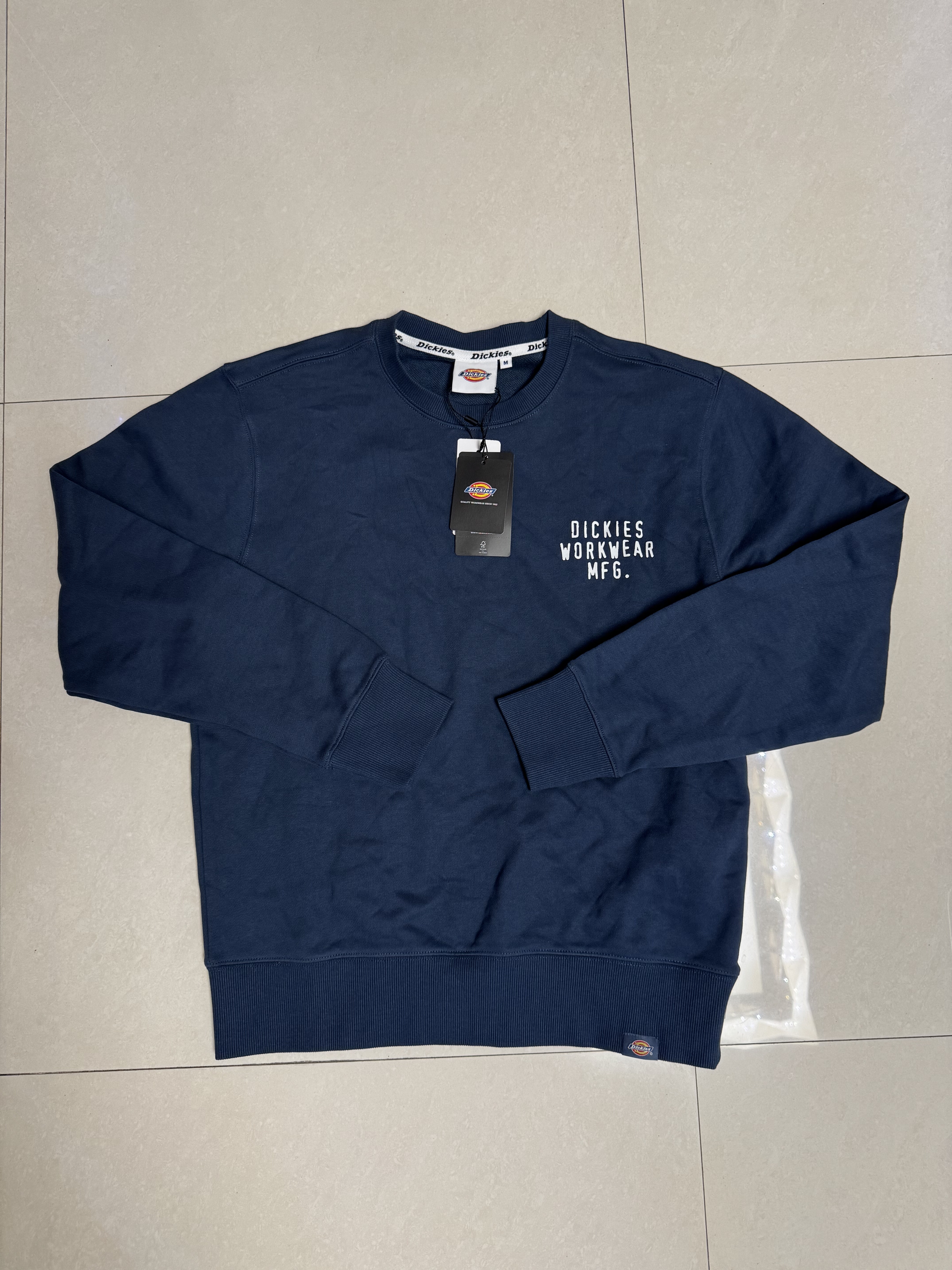 正品Dickies 男款圆领纯色小标LOGO宽松休闲运动卫衣DK0A868NCQ41