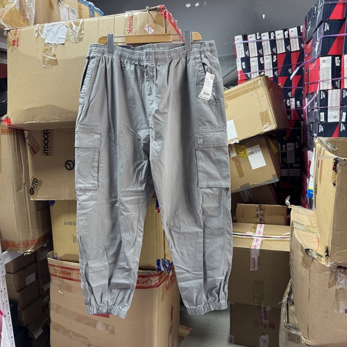 Gap男装潮流休闲工装抽绳宽松束脚新款男士直筒多口袋长裤602799