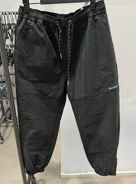 DC Shoes 纯色春秋复古百搭宽松束脚拉链休闲裤男款DC223M3303