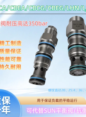 液压抗衡阀插装平衡阀替代SUN抗衡阀CBCA/CBEA/CBCG/CBEG/LHNLJN