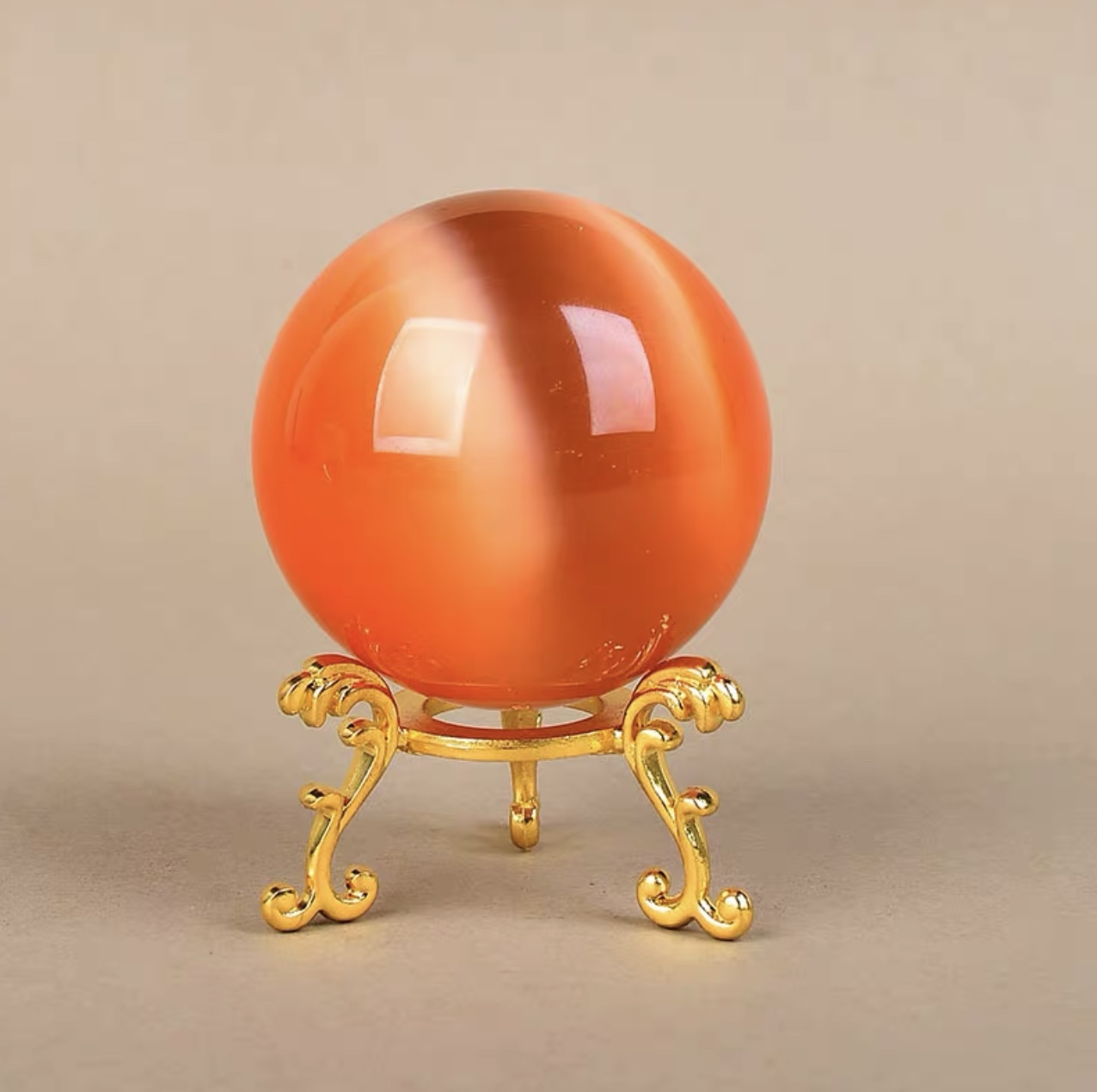 铁艺轻奢雕花金属水晶球底座 水晶球金属电镀底座 水晶球支架球托