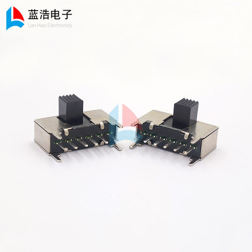 SK-22F06滑动开关两档侧拨拔动