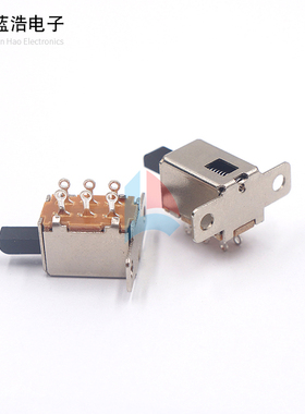 PS-22F04 按键开关无锁 直键开关6脚按键 琴键开关带弹簧带固定孔