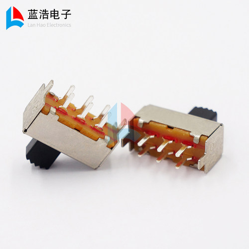 两档拨动开关双排立式滑动电源