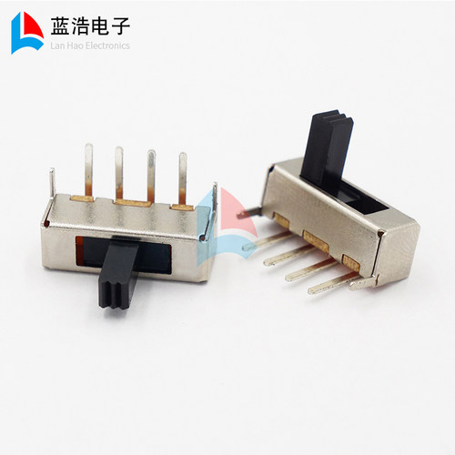 三档拨动开关弯脚卧式插板带支架