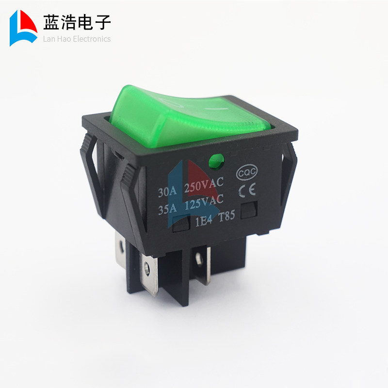 kcd4 电焊机开关大功率30a电烤箱取暖器电烤炉电源船型开关4脚2档