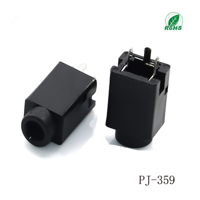 PJ-359立体声耳机插座3.5mm 3.5耳机插孔双声道耳机插座4脚电源座