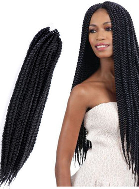 crochet braids senegal box braids hair 黑人脏辫3股辫子假发