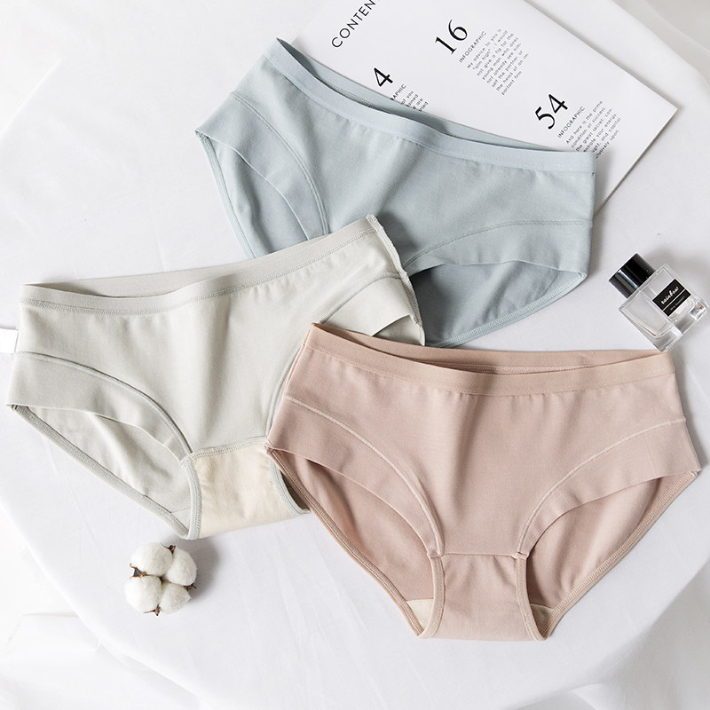 内裤女士棉质抑菌底裆大码中低腰少女士包臀简约舒适胖MM三角短裤,女士内衣/男士内衣/家居服,女三角裤,淘宝优惠券,粉丝福利购,淘宝优惠卷