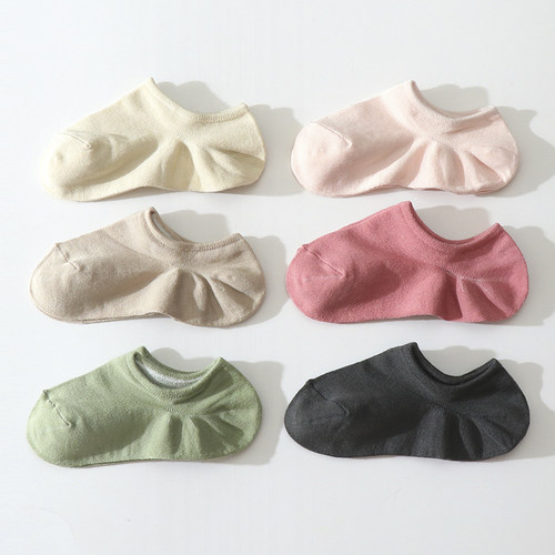 袜子女纯色百搭吸汗日系浅口船袜