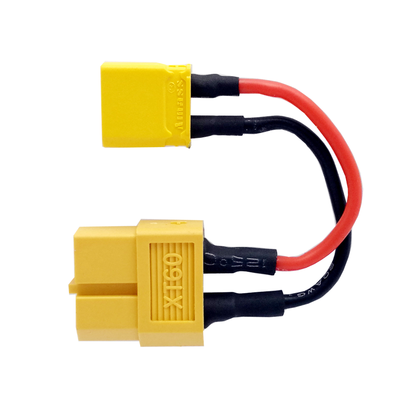 SPCMAKER XT60母头转XT30 F公头充电线AWG18耐高温硅胶连接线