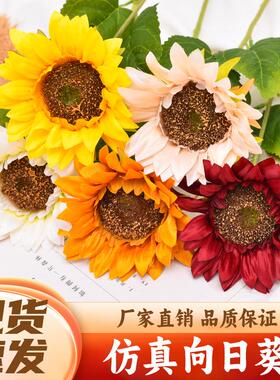 仿真向日葵LED灯花头饰道具