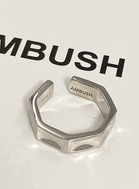 absambush戒指素面银质对戒男女